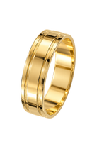 Aliança de Ouro 18K 4mm com Frisos