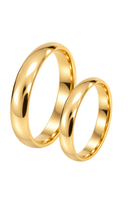 Par de Alianças de Ouro 18K Anatômicas 3,2mm