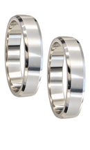 Par de Alianças de Prata Linha Elegance 3,7mm