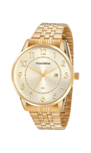 Relógio Mondaine Masculino Analógico Dourado 99513GPMVDE1