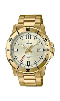 Relógio Casio Masculino Analógico Dourado MTP-VD01G-9EV