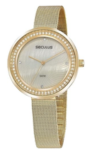 Relógio Seculus Feminino Dourado Clássico – 77059LPSVDS3