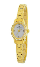 Relógio Champion Feminino Dourado Oval com Pedras CF24788H